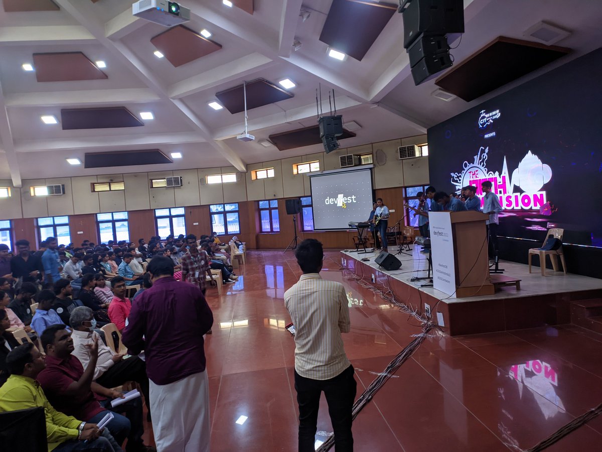 Madflasheroo7's tweet photo. Devfest cbe is on fire or wat๐ฅ๐ฅ๐ฅ๐ฅ๐ฅ๐ฅ
One of the best Coimbatore has ever seen
@IyyerRamaswamy miss u broooo๐ฅฒ
#Devfest22 #gdgcbe #devfestcbe #gdg https://t.co/DCC5BNNvSb