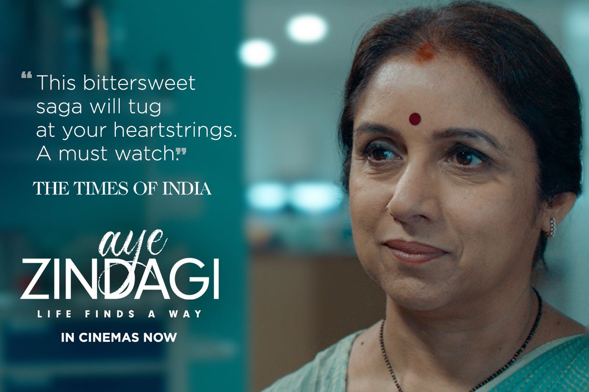 PlatoonOneFilms's tweet photo. "This bittersweet saga will tug at your heartstrings. A must watch." 
@timesofindia #AyeZindagi 

Book your tickets on https://t.co/cubZJOOVjW https://t.co/SoKMZFm14Q