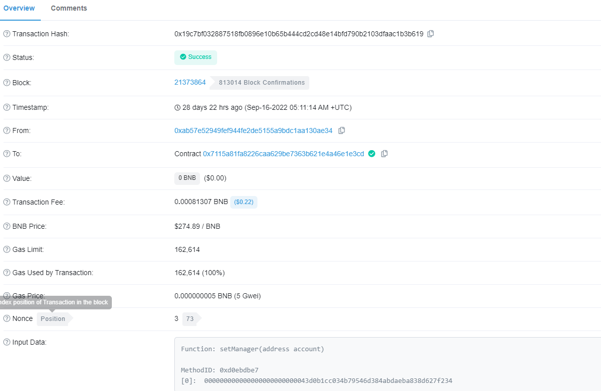 BeosinAlert's tweet photo. #BeosinAlert #Scam
$RKC @SuperRocketCoin contract (0x043d0B1cC034b79546d384aBDAeBA838d627F234) on BNB Chain has backdoor functions. Scammer can operate through the backdoor to become the admin of the associated contract (0x7115a81Fa8226Caa629bE7363b621e4a46E1E3cd). https://t.co/VpsFC1QCxQ