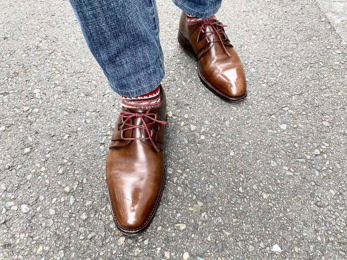 shoeshineleathe's tweet photo. 今日の靴
#chupsocks を履いても、履けるってことはかなり大きめだってことですね https://t.co/zgxXRIgqga