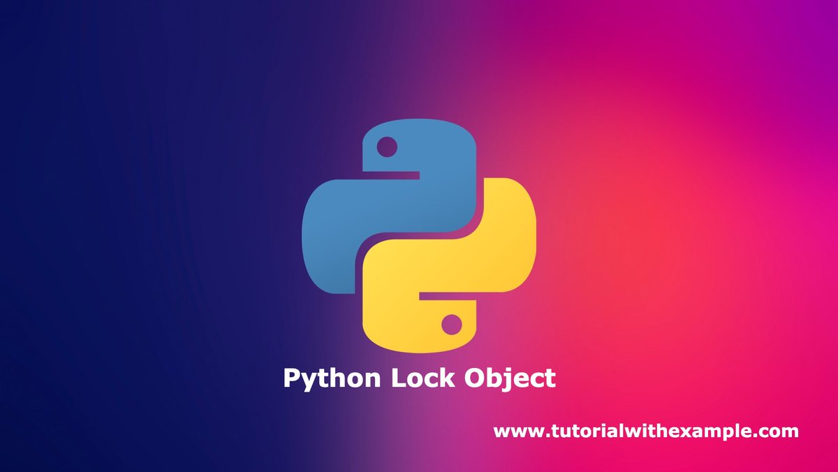 tutorialwithe's tweet photo. In multithreading when multiple threads are working simultaneously on a shared resource like a file (reading and writing data into a file), then to avoid ...

https://t.co/ZfCLW1eT8g

#tutorialwithexample #coding #python #pythonlockobject  #100DaysOfCodee #100DaysOfCodeChallenge https://t.co/RaLN71Wpo8