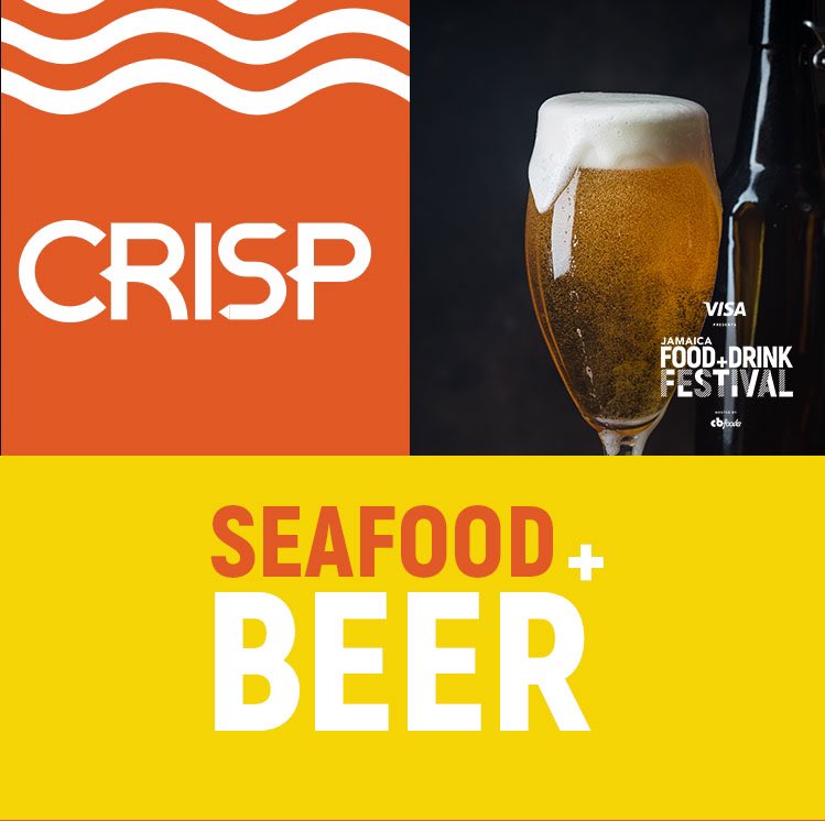 JAFoodandDrink's tweet photo. Seafood and Beer make the perfect match, just like you make the perfect match for Crisp2022!
Get your tickets today for our signature seafood event presented by Heineken, with over 20 beers and cocktails from Select Brands!
#CRISP #PresentedbyHeineken #Rainforest #JFDF2022 https://t.co/p8OLDT26oa
