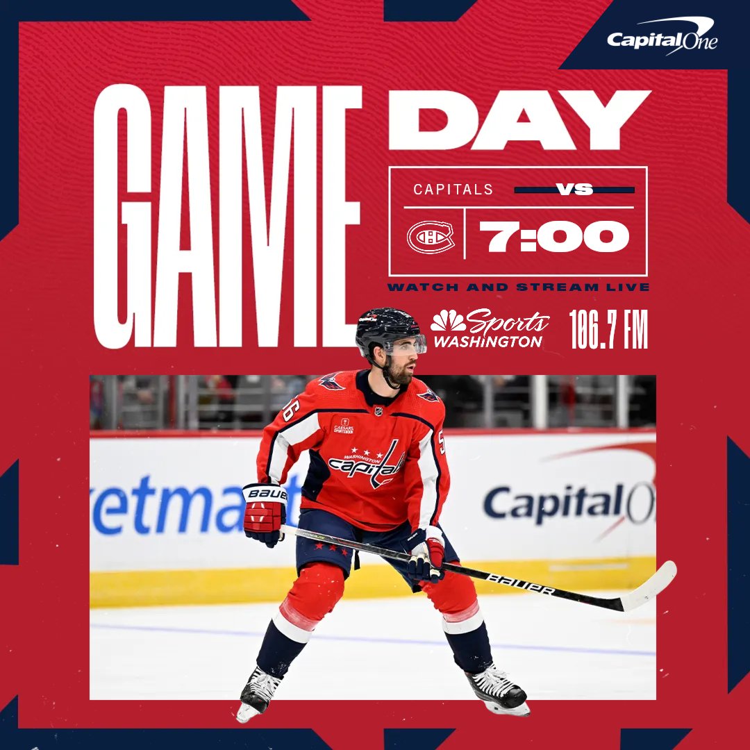 GAMEDAY! #ALLCAPS 

Montreal comes to town tonight at 7pm on @NBCSWashington. 

#CapsHabs preview: Washca.ps/vsMTL-Oct15