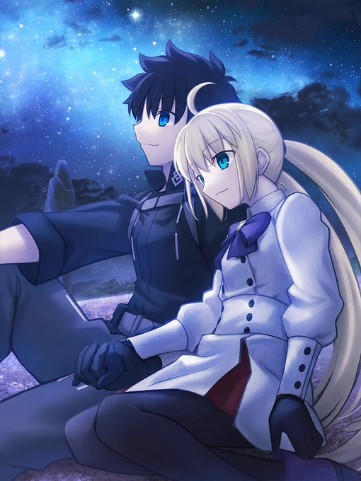 アヴァロンデートするキャストリアと藤丸立香のイラストリクエストをいただきました。いつか叶うといいね#FGO #FateGO 