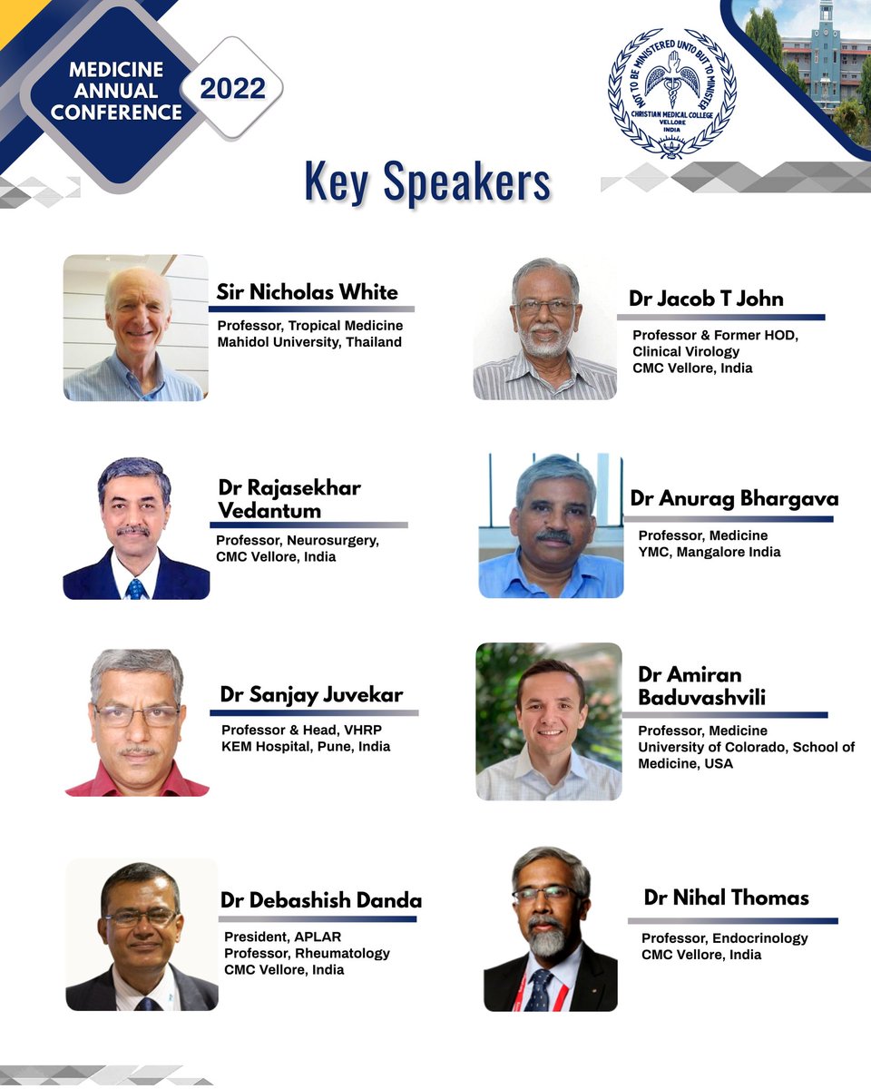 CMCMAC2025's tweet photo. Recent advances in Tropical Medicine, Infectious diseases, Microbiology, Lifestyle medicine, Anthropology, Incredible stories from rural India...and the list goes on!
Don't miss out.
#mac2022 #tropicalhealth #medicine #hybrid #medinsta #medinstagram #medtwitter https://t.co/FXk1L6E7If