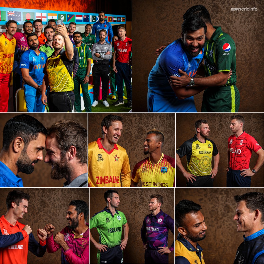 cricinfo's tweet photo. The teams have arrived in Australia 📸 https://t.co/kTTEgorUVu