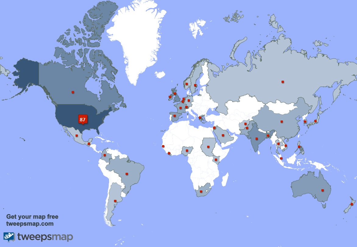 I have 2 new followers from USA last week. See tweepsmap.com/!NerissaBauer
