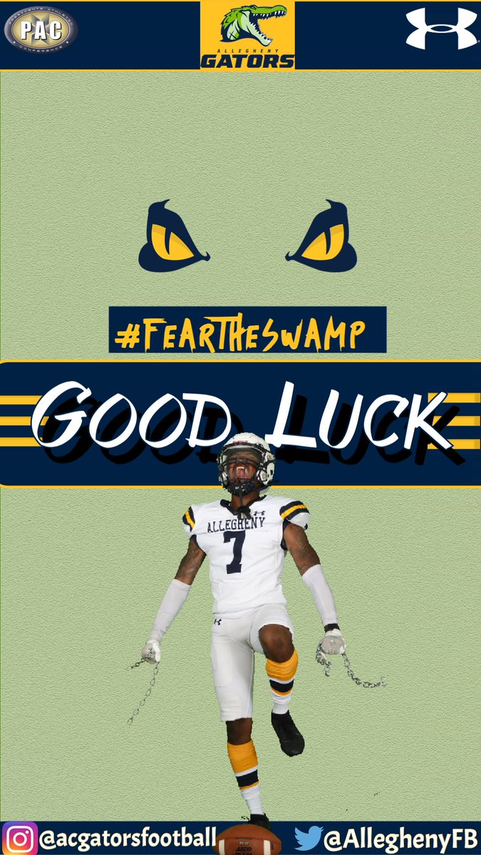 Thank you <a href="/CoachSmesko/">Coach Smesko</a> for the graphic!! <a href="/AlleghenyFB/">Allegheny Football</a>