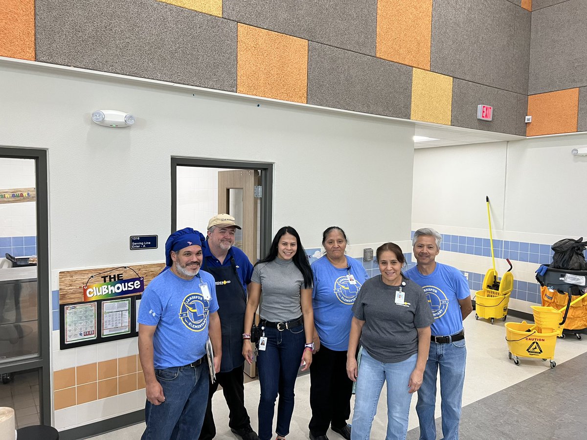 Thank you doesn’t seem large enough to express the gratitude we feel for our CNS and Custodial teams <a href="/LarkspurES/">Larkspur Elementary</a> ! They are beautiful people who serve our campus with such care and grace. We sure feel lucky to have each of them on our team! #1LISD