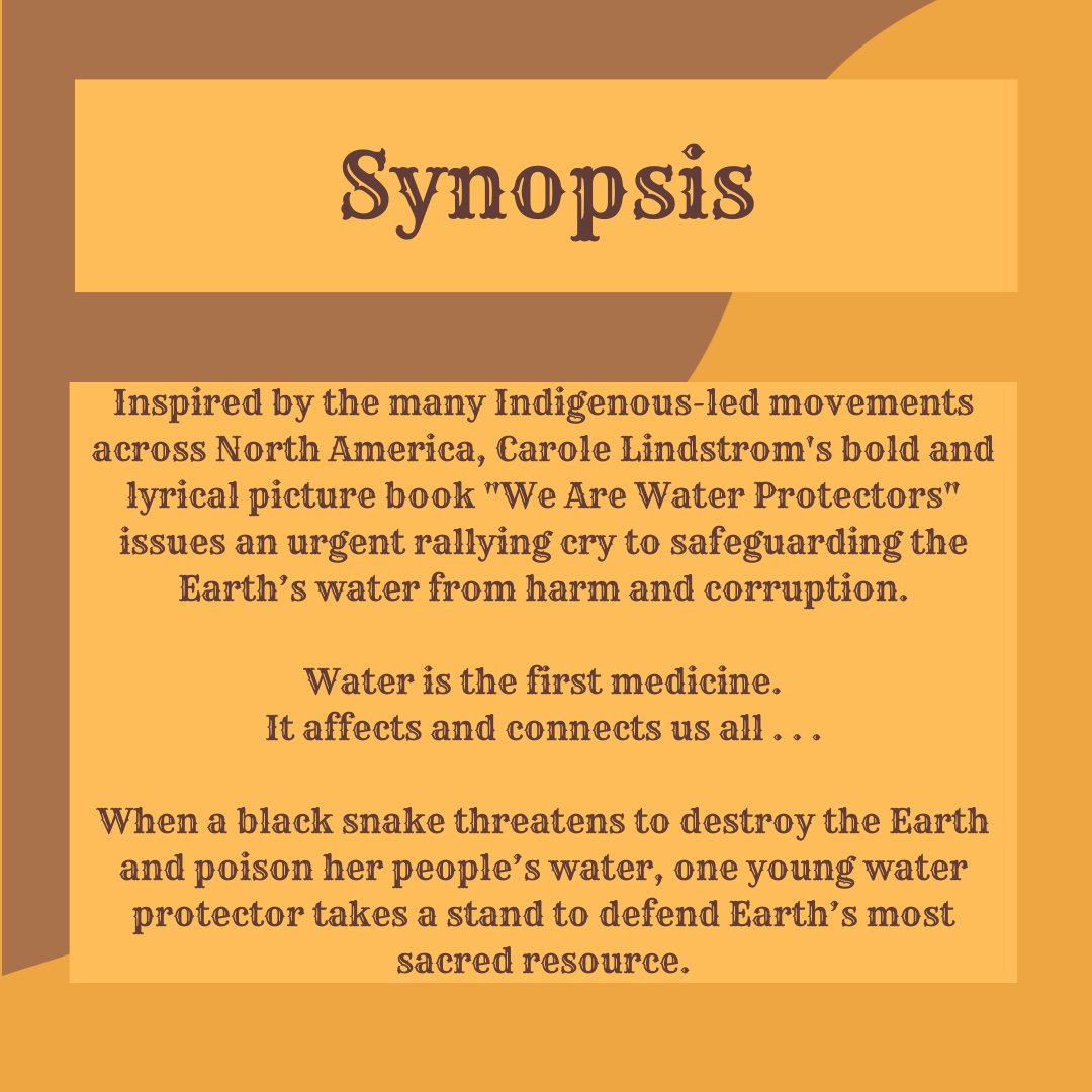 This Saturday, our Indigenous Picture Book series features "We Are Water Protectors" by Carole Lindstrom and illustrated by Michaela Goade, winner of the 2021 Caldecott Medal and #1 New York Times Bestseller. Check out the link in our bio for more details!