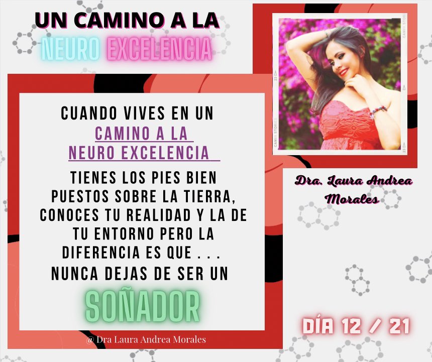 LauraAndreaMo15's tweet photo. @LauraAndreaMo15           Día 12/21 UN CAMINO A LA NEURO EXCELENCIA 🧠❤️ #dralauraandreamorales #neurociencia #excelencia https://t.co/HTayb9YVrH