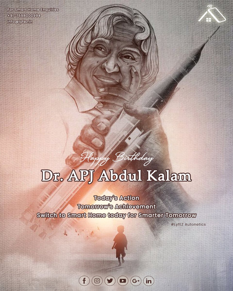 lyfezautonetics's tweet photo. Today's Action 🫠
Tomorrow's Achievement 🤓

Switch to Smart Home Today for Smarter Tomorrow 🫰🤓🏠

 #HappyBirthdayAPJKalam #HappyStudentsDay 

For Smart Home Enquiries
+91-7598 000 994
info@lyfez.in

 #switchtosmart #smarthome #smarthometech #homeautomation #technology https://t.co/Im19URQFjf