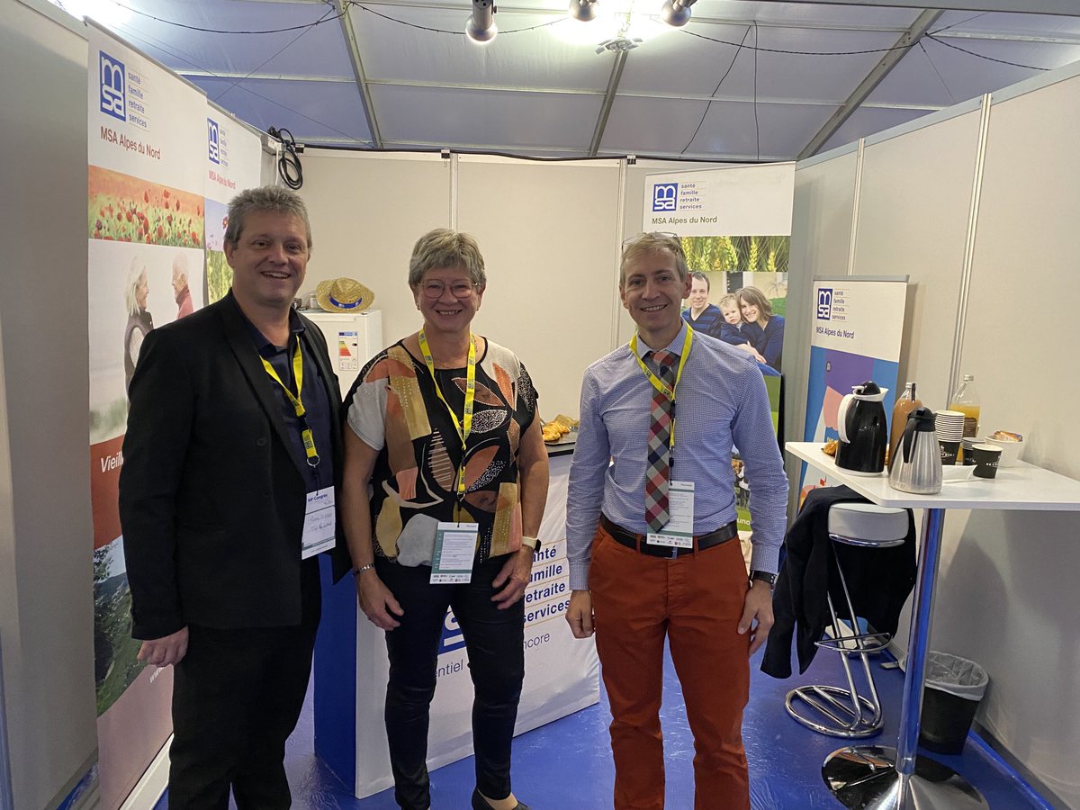 En place pour vous accueillir au Congrès des maires de l’Isere ! ⁦<a href="/msa_adn/">MSA Alpes du Nord</a>⁩ stand 35