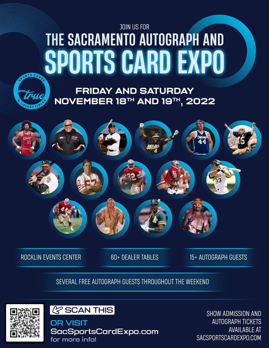 TrueSportsCards's tweet photo. Get your tickets now!
@TheREALRIKISHI
@JoseCanseco
@DanIssel44
@_SgtSlaughter
@ArtisGilmore53
#MiguelTejada
#JackClark
#WillieWilson
@LaSallethompson
@RUDYINT45
@DanBunz
#JohnTaylor
#TomRathman
#EricWright
#RubenSierra
@Greg_theHammerV
@TINBand
@TheGodfatherWWE https://t.co/rAdhuAYj4H