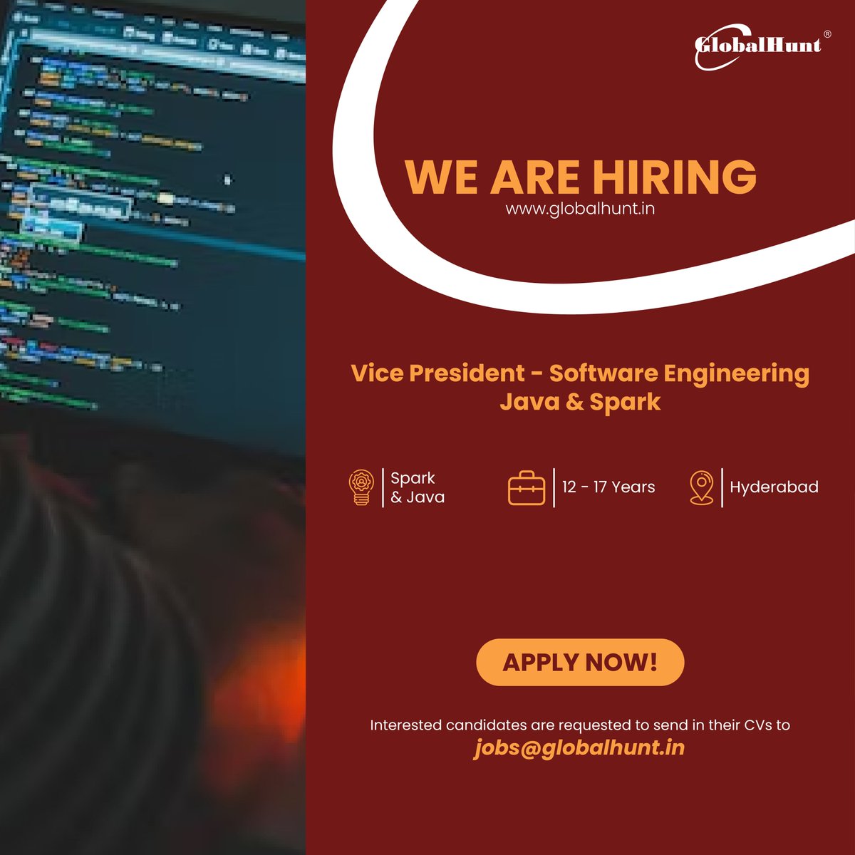GlobalHuntIndia's tweet image. GlobalHunt for its client is looking for Vice President - Software Engineering – Java &amp;amp; Spark with knowledge of industry-wide technology trends and best practices.

Candidates apply at globalhunt.in/job-details.ht… 

#vpsoftwareengineering #softwareenginering #vpsoftware #javaspark