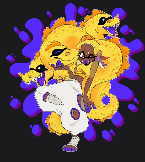 Splatoon post before I inevitably become consumed by TOH brainrot after Thanks to Them#splatoon #splatoon3 #fanart 