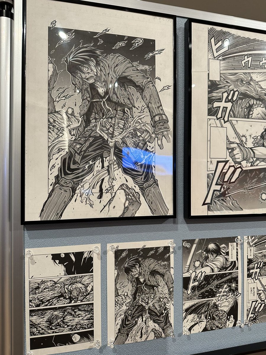 何気なく、『岐阜関ヶ原古戦場記念館』に入ったら『ドリフターズ』の原画展をサラッとやってて、「うわー!」ってなった。ラッキー‼︎ 