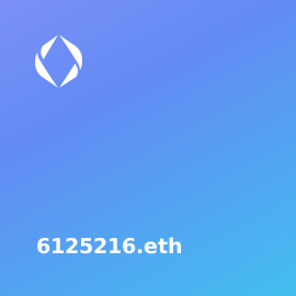 6125216.eth sold for 0.0085 ETH ($10.94939 USD) on ENS.Vision
#ENS #ENSVision #ensdomains
ens.vision/name/6125216