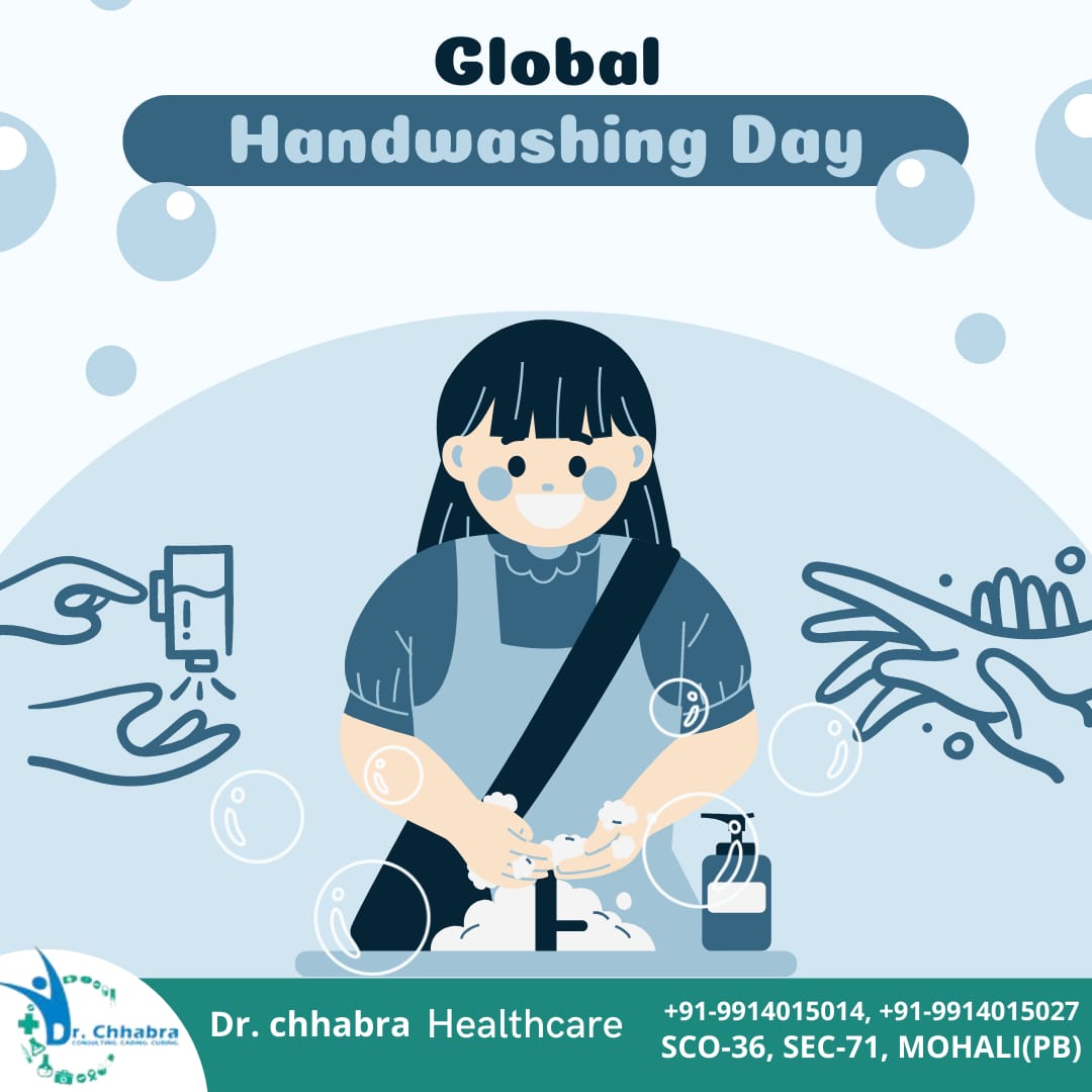 The occasion of Global Handwashing Day serves as a reminder to us all of the need of handwashing in order to keep healthy and germ-free.  #globalhandwashingday #handwashing #handwash  #washyourhands #staysafe  #health 
#DrChhabraHealthcare #HomeopathyAwareness  #DrChhabraClinic