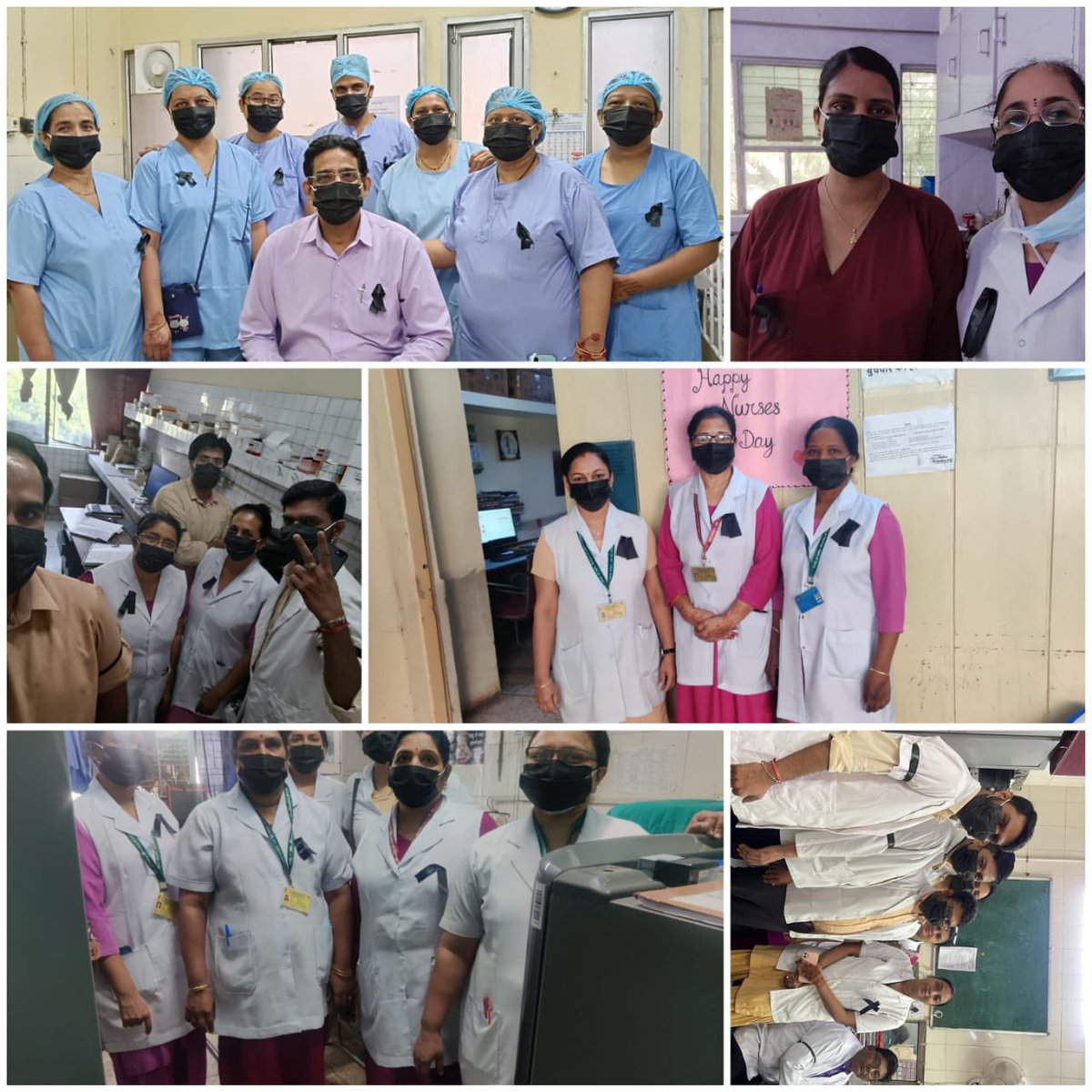 Protest start @ IGESIC hospital,  jhilmil with wearing Black badges &amp; black masks regarding long pending demands of nursing cadre <a href="/esichq/">ESIC - Employees' State Insurance Corporation</a> <a href="/byadavbjp/">Bhupender Yadav</a> <a href="/Rameswar_Teli/">Rameswar Teli</a> <a href="/MoHFW_INDIA/">Ministry of Health</a> <a href="/aiesicnf/">All India ESIC Nursing Officers' Federation</a>