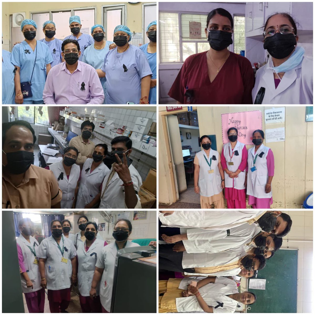 deepakyadav229's tweet photo. Protest start @ IGESIC hospital,  jhilmil with wearing Black badges &amp; black masks regarding long pending demands of nursing cadre @esichq @byadavbjp @Rameswar_Teli @MoHFW_INDIA @aiesicnf https://t.co/0arAKJlgIo
