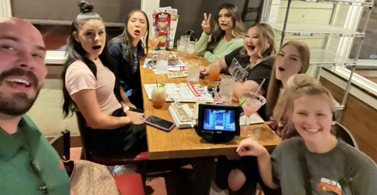 SpencerFarrel13's tweet photo. Brittani has been consistently RAISING THE BAR, here she is hanging out with some “fang-tastic” guests!! https://t.co/gSsV7RxEAh