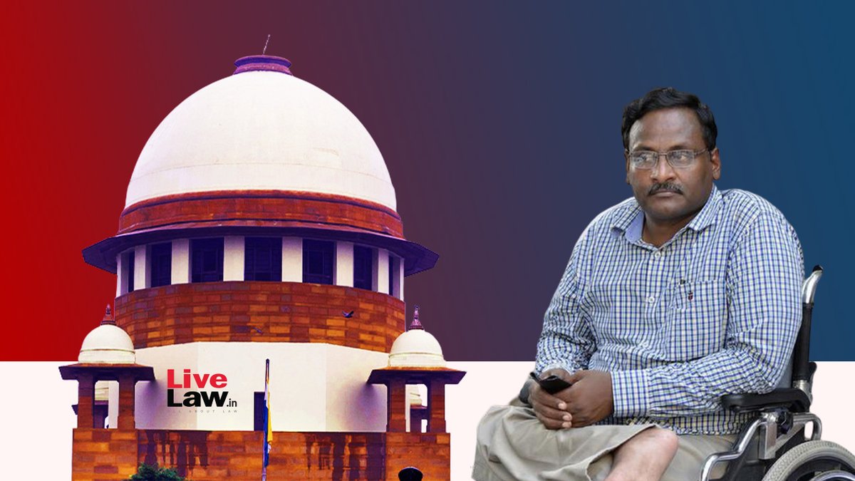 LiveLawIndia's tweet photo. Special Saturday sitting in #SupremeCourt to hear Maharashtra's petition challenging acquittal of Prof GN Saibaba & 5 others in UAPA case.
A bench comprising Justices MR Shah & Bela Trivedi will hear at 11 AM today.
Follow this thread for live updates #SupremeCourtOfIndia https://t.co/UVNtoB19st