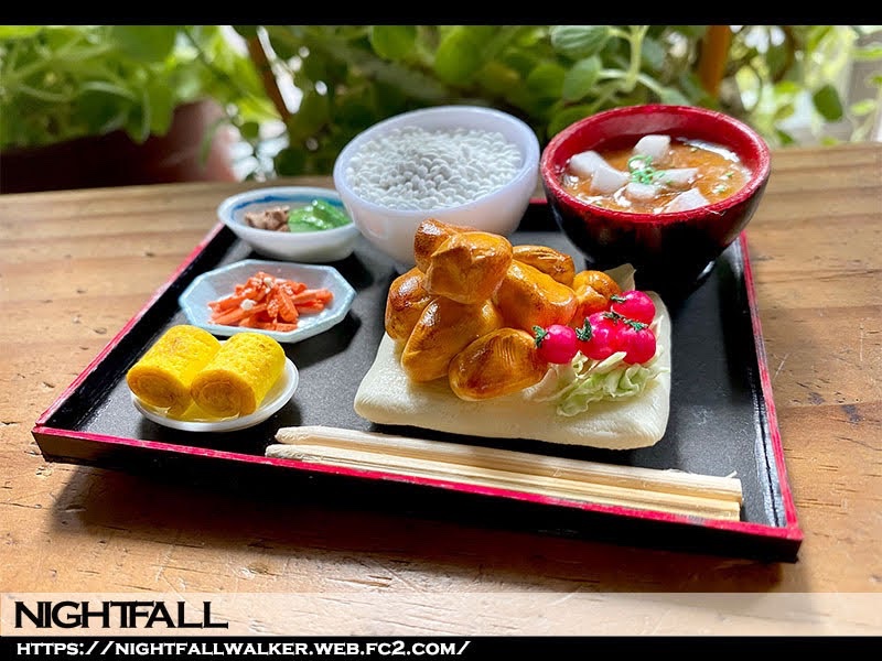 nightfall_bjd's tweet photo. ドールサイズ 定食🍱
お求めはこちらに:
https://t.co/x91FMT1U06
set lunch for #BJD :3 click and shop🛍
#dollfiedream #ドルフィードリーム #DD #SD #dollprops #ミニチュア #props #BJD #ドール #superdollfie #smartdoll
#nightfall_小道具 https://t.co/KYXseEB9aC