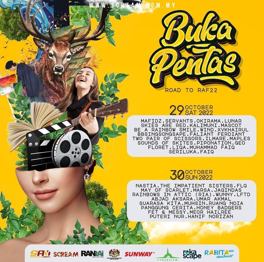 Kami akan beraksi di Buka Pentas pada 30 October ini di RekaScape, Cyberjaya bersama talented local acts yang lain seperti <a href="/Jagindasmy/">JAGINDAS</a> @mascotband_my <a href="/honeybadgerstb/">Honeybadgerstheband</a> <a href="/lunarmusik/">Lunar</a> dan ramai lagi! Mari ramai ramai meriahkan suasano!