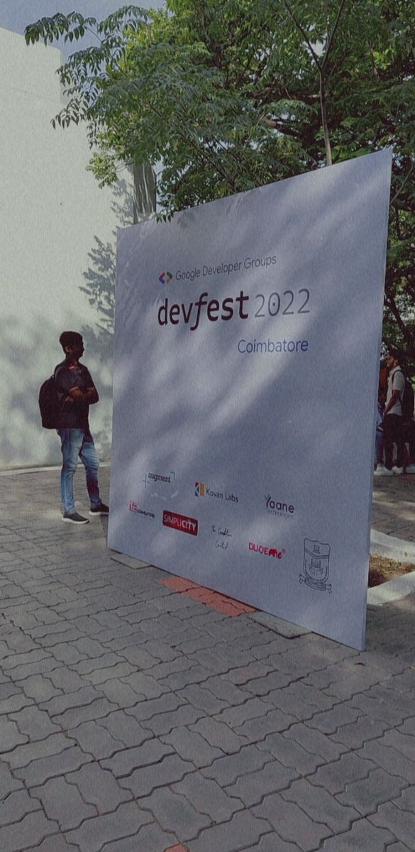 samark02's tweet photo. DevFest 2022, Coimbatore is here ! ๐ฅณ๐
@GDGCoimbatore @GDGCloudCBE
#GDGCBE #DevFest2022India #DevFest2022 #DevFest https://t.co/0BmUZQ2QAm