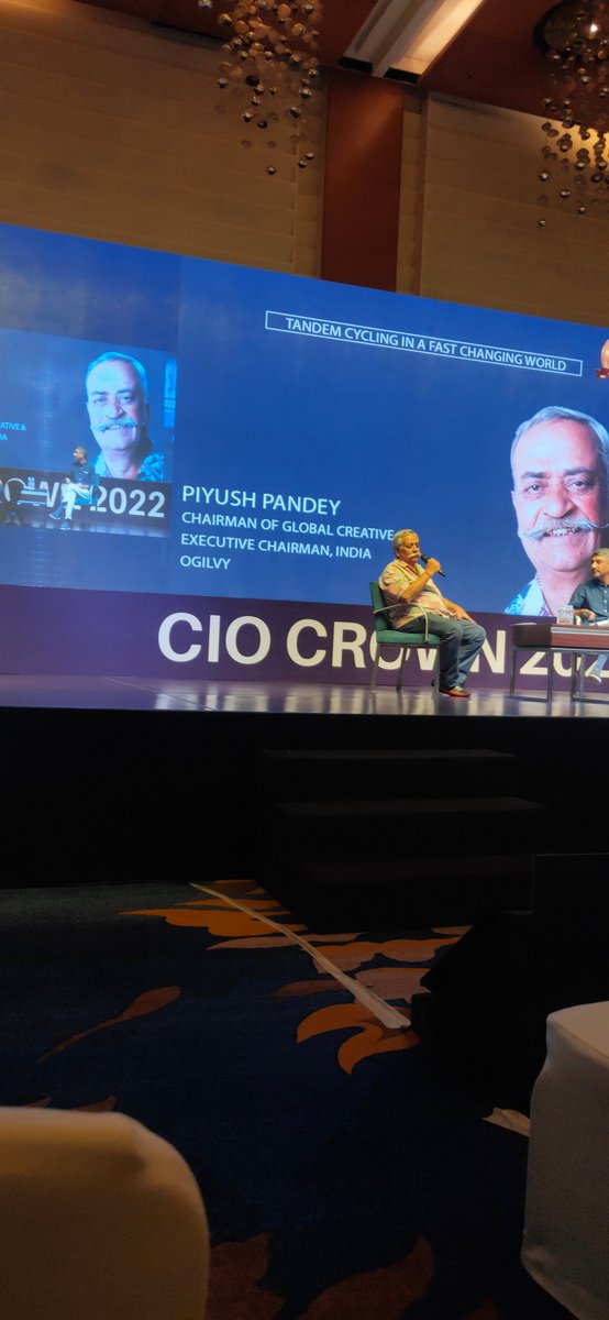Yesterday's program was very good &amp; today started with a wonderful voice <a href="/AdityaMVoice/">Aditya Mathur</a> &amp; followed by National Anthem.. Second day of #CIOCrown2022