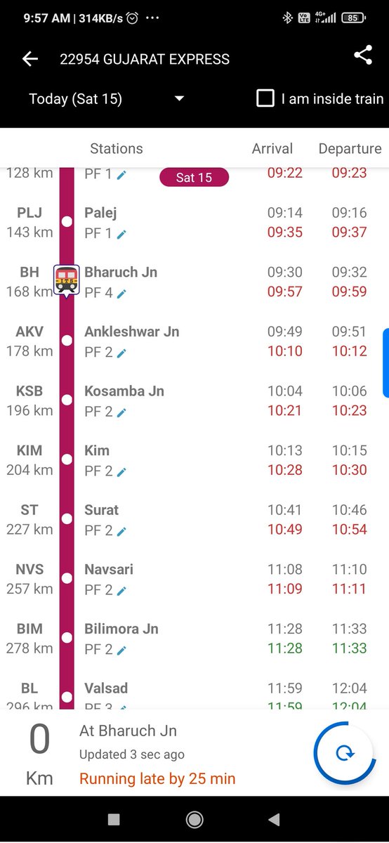 urpatel77's tweet photo. I informed the concern department with proof of daily late coming timing but there is no improvement. There is only problem of schedule. At this same time there is two train...So it is the routine to arrive late. So it's time to rethinking of schedule timing. https://t.co/HQ3oHfcMNP