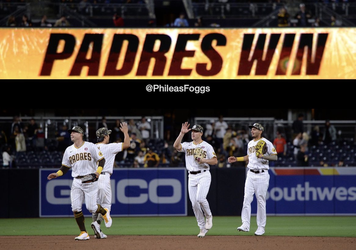 PhileasFoggs's tweet photo. HELL YEAH... and you know that's me being crazy polite
Another off the chart performance from the @Padres tonight
Let's get that monkey off our back when it really counts... and then seriously the world is our oyster
ONE MORE WIN BABY #NoGooseNeeded
#LetsGoPadres #TimeToShine https://t.co/9vGrEETOF6
