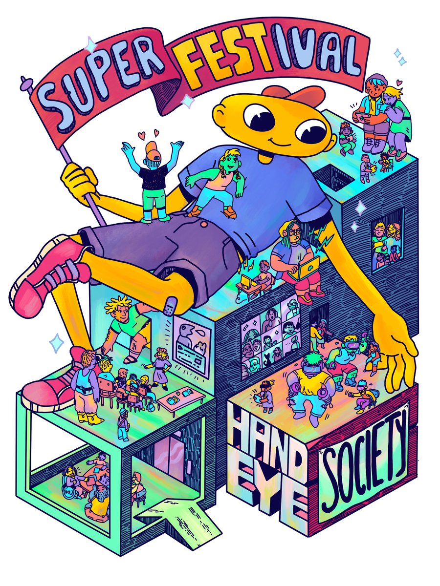 HandEyeSociety's tweet photo. 🚨MEGA ALERT🚨

We are now 🔴LIVE on Twitch with Super FESTival, our 10-year programming celebration! #SuperFest 

The festival starts....NOW! AHHH!!

JOIN US IN CHAT!

https://t.co/tqGPrLflbG https://t.co/YDjSMdAbvF