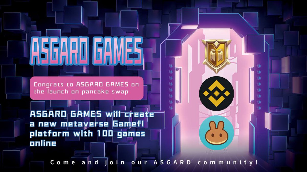 AsgardGames_EN's tweet photo. 🎉 To celebrate ASG's successful launch on pancake swap 🚀
🔥 Giveaway $100K USDT(ASG) in 24 hours 🔥

✅Follow@asgardgames_en
✅RT+like @asgardgames_en📌 tweet
✅Join our Tg https://t.co/bLmYfgEnL4
✅Drop your bsc address at comment ⬇️ +proof https://t.co/hdh7tzh2Mv