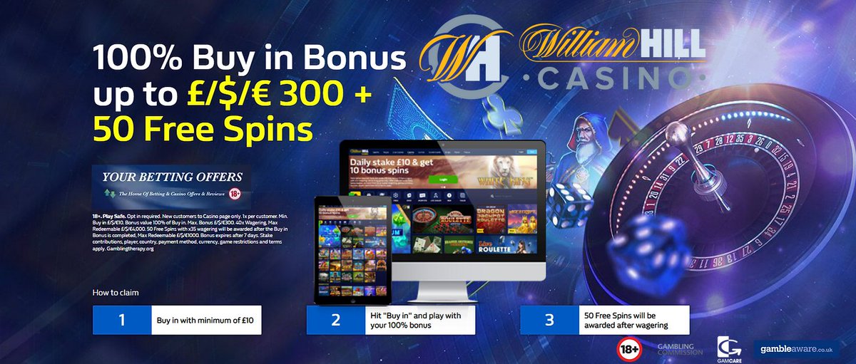 Betting_Offers2's tweet photo. William Hill World Wide Casino
New Customers Across The World

100% Deposit Match up to £/$/€300
Double Your First Deposit
Direct Link All Countries
🇬🇧🇦🇺🇨🇦🇩🇰🇵🇱🇳🇴🇫🇮🇸🇪🇩🇪
https://t.co/uzoi4bqYvr

18+T&amp;Cs BeAware #FreeSpins 
#Casino #Slots #bigwins #mobileslots ,3 https://t.co/CJJuZmSnZG