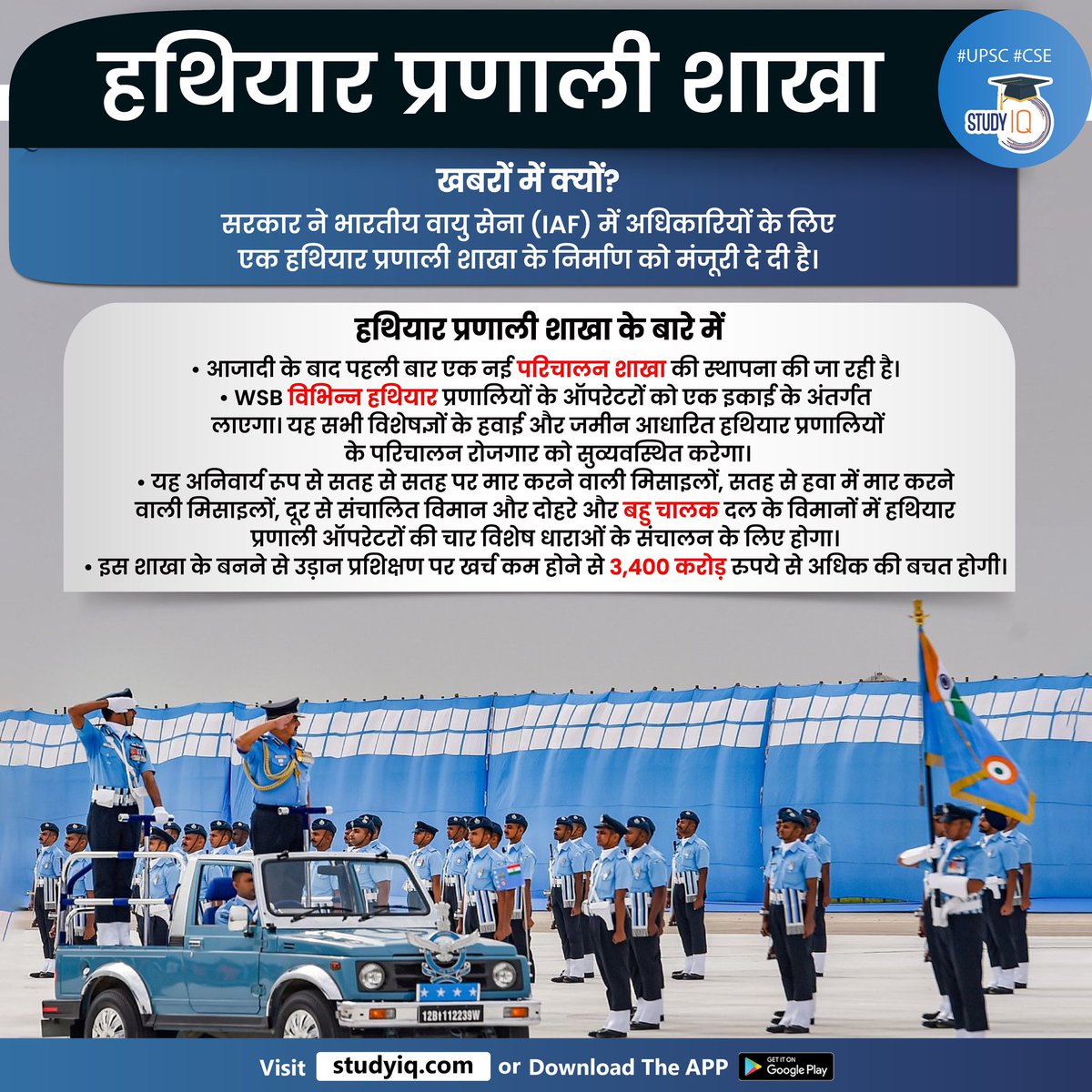 upsciq's tweet photo. #Weapons #Systems #Branch

#weaponssystemsbranch #weaponsystem #weaponbranch #whyinnews #indianairforce #iaf #wsb #surfacetosurfacemissile #airmissiles #remotelypilotedaircraft #multicrewaircraft #flyingtraining #upsc #cse https://t.co/BCIRQQxFuw