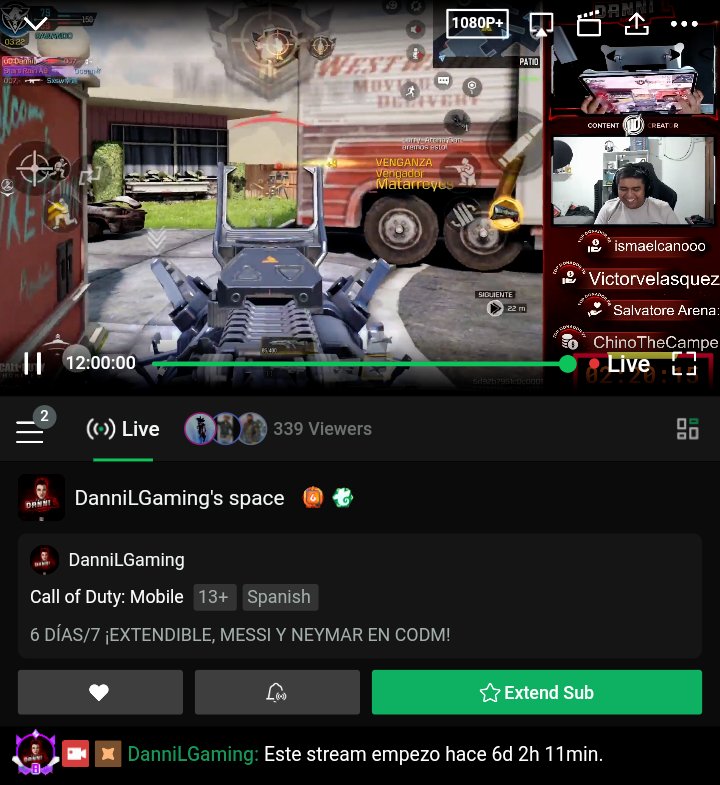 ¡Ya 6 días de estar en directo! :0

Gracias por su apoyo y las donaciones en mi primer extendible
Los amo, se la están rifando ❤️🔥

Extendible por: trovo.live/s/DanniLGaming/