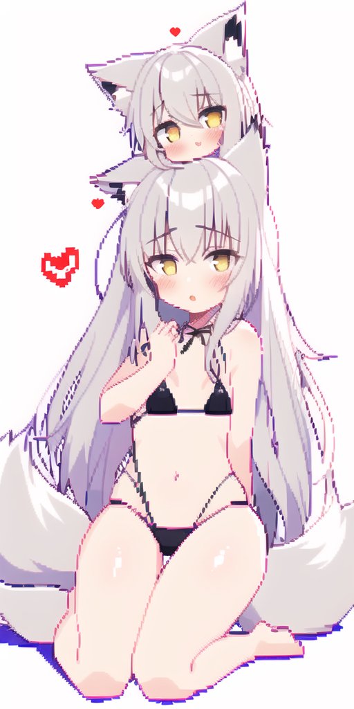 IDEAbulabula's tweet photo. 头上加头，虽然有点可爱，但还是好怪
#NovelAI https://t.co/zFadZ9QAjt