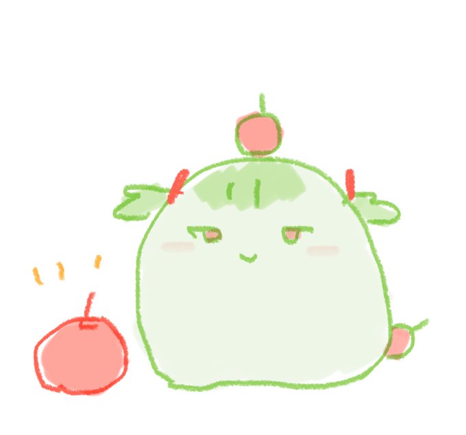 よくかんでたべてね🍎 