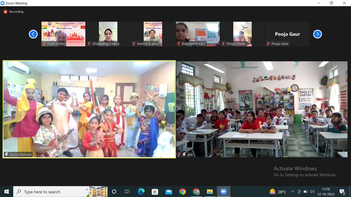 mapsavschool's tweet photo. #MAPSAV & #GiaoThienPrimarySchool #Collaboration #Foundationalwing. It was an enriching experience for the little #agarsainians as they collaborate with Vietnam. Both the schools presented their #culturalprogrammes & #vlogs which opened up avenues for #education beyond boundaries https://t.co/MyLIXg6Z5q