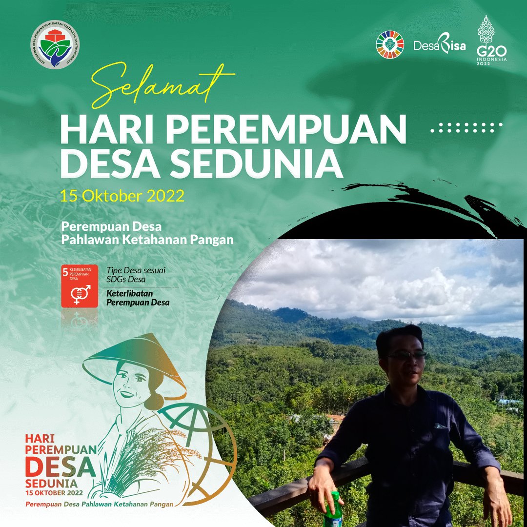 Selamat dan Sukses atas Peringatan Hari Perempuan Desa 
#PerempuanDesa
<a href="/jokowi/">Joko Widodo</a> 
<a href="/halimiskandarnu/">ABDUL HALIM ISKANDAR</a>
@Kemendespdtt
<a href="/malik_haramain/">malikharamain</a>
<a href="/imansyukri/">Iman Sukri</a>
<a href="/taufikmadjid71/">IG : taufik.madjid</a>
@yusradaridesa 
<a href="/azzameldzikrie/">#SantriIndonesia</a> 
<a href="/tppkemendes/">TPP KEMENDES</a> 
<a href="/tpp_provKalsel/">tpp.provinsi_kalsel</a>
#PerempuanDesa