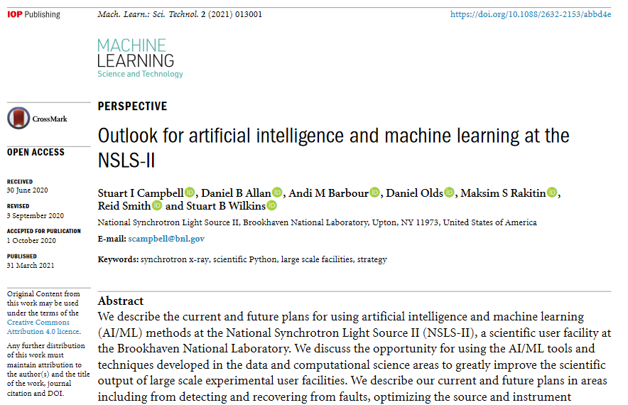 Machine Learning: Science and Technology tweet media