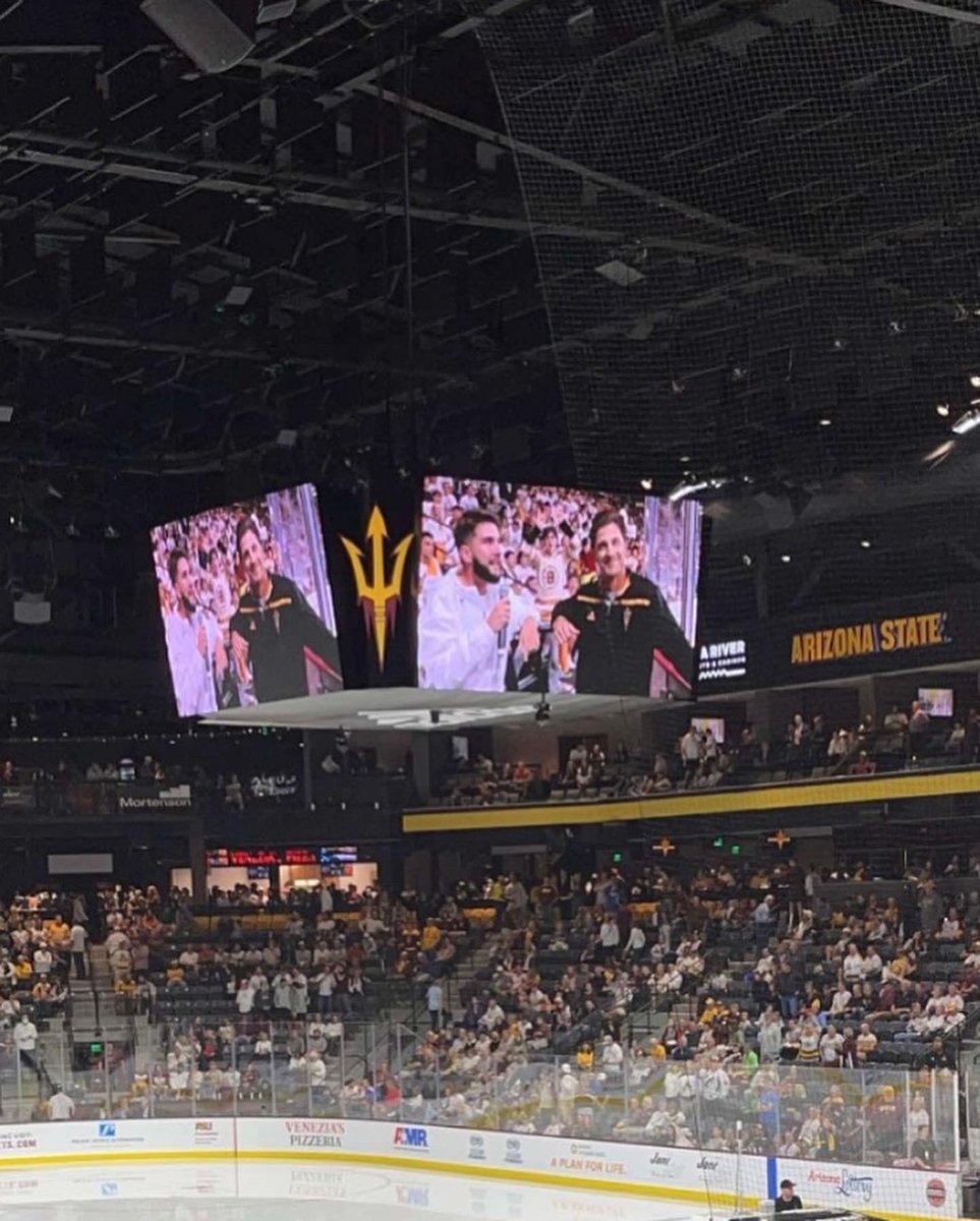 ConorMcGillTV's tweet image. ASU is in fact a hockey school. 😈🏒 #InGameHost