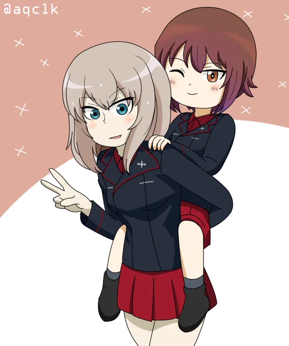 リプライいただきありがとうございますお2人目はす～さん()からです!とても可愛いまほさんとご一緒の記念撮影に逸見エリカを指名していただきました#フォロワーさんの推しと記念撮影 第3弾 