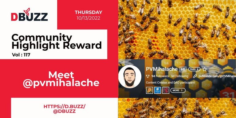 dbuzzAPP's tweet photo. Check out the one and only @pvmihalache !
Being a content creator is hard work; good thing there are authors like @pvmihalache rocking the block to keep you informed!
https://t.co/sSZK75RnTm
#community #dbuzz #hive #sotry #contnet #blgo #writing #highlight #posh https://t.co/FSmcD51rtC