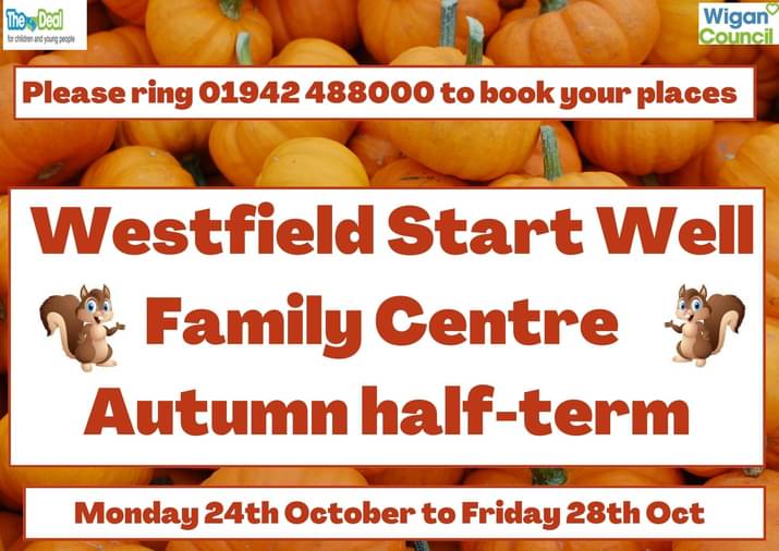 WestfieldCCtr's tweet photo. Free October half term fun pls rt @Westfield_Wigan @WiganWarriorsCF @LaticsCommunity @MGPSWigan @DeanTrustWigan https://t.co/Naum1EZAFU