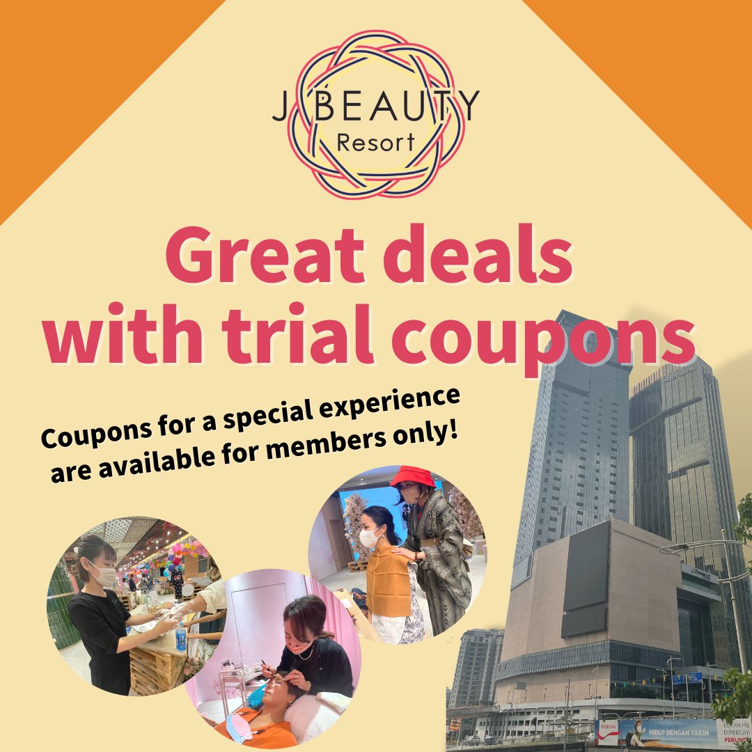 JBEAUTY_Resort's tweet photo. J BEAUTY Resort Soft Open!2022.10.22 Start🎈
Japanese beauty technology to Malaysia!
Coupons for special experiences are for members only. 
You can also register as a member at the venue on the day of the event.
#malaysia #jbeautyresort #jbeautyconnect #eyelash #healthcare #nail https://t.co/6gwJb6jL8f
