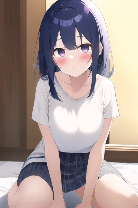 「おぱんつを下から見せつける可愛い女の子」

日本語指定だと自ずと限界が……
顔はそれっぽい 