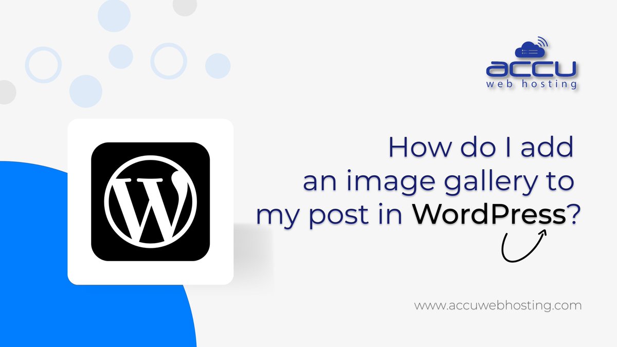 accuwebhosting's tweet image. How do I add an image gallery to my post in #WordPress?

This article will demonstrate how to effortlessly construct an #imagegallery in WordPress to professionally display a more significant number of photographs even in less space: bit.ly/3yJ4ouy